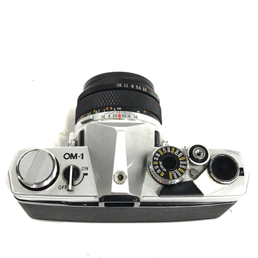 OLYMPUS OM-1 G.ZUIKO AUTO-W 1:3.5 含む 一眼レフフィルムカメラ レンズ セット マニュアルフォーカス QG044-31の画像6