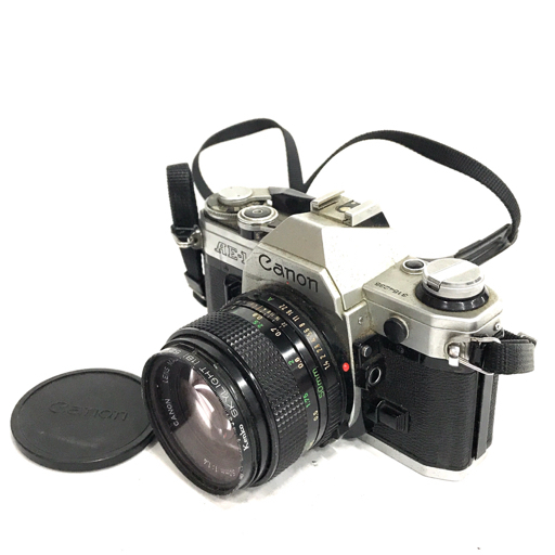 1円 Canon AE-1 FD 50mm 1:1.4 一眼レフ マニュアルフォーカス フィルムカメラ 光学機器の画像1