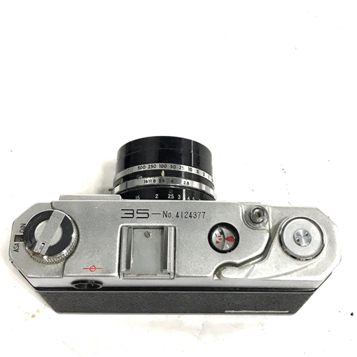 1円 Yashica 35 YASHINON 1:2.8 f=4.5cm レンジファインダー フィルムカメラ 光学機器の画像6