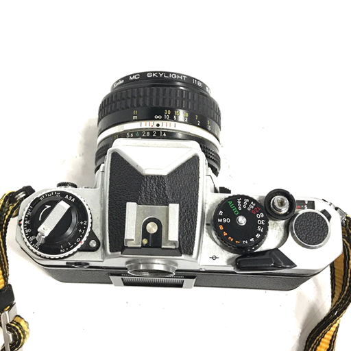 1円 Nikon FE NIKKOR 50mm 1:1.4 200mm 1:4 一眼レフ マニュアルフォーカス フィルムカメラ 光学機器の画像6