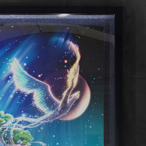 KAGAYA フェニックス 〜永遠の翼〜 V/CC ジークレー 保証書付き 額装サイズ87.5cm×63.5cm 美術品の画像3