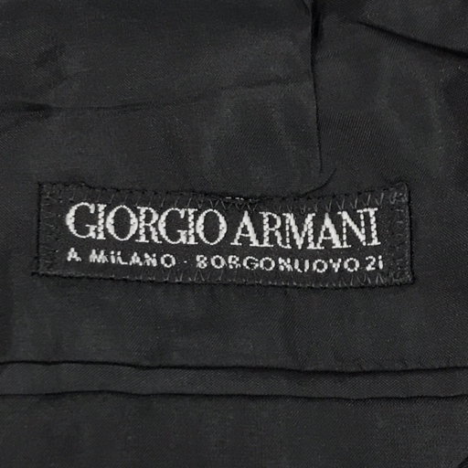 ジョルジオアルマーニ サイズ 48 ストライプ ウール ジャケット パンツ スーツ セットアップ 上下 メンズの画像3