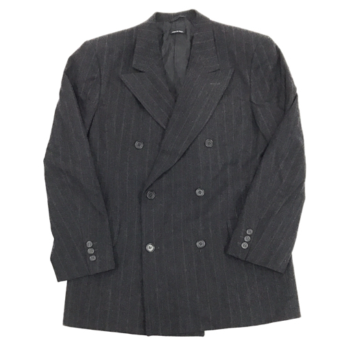 ジョルジオアルマーニ サイズ 48 ストライプ ウール ジャケット パンツ スーツ セットアップ 上下 メンズの画像2
