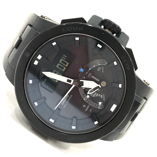 1円 カシオ 電波 腕時計 プロトレック PRW-7000 ラウンド デジアナ MULTI BAND 6 タフソーラー メンズ 稼働の画像6