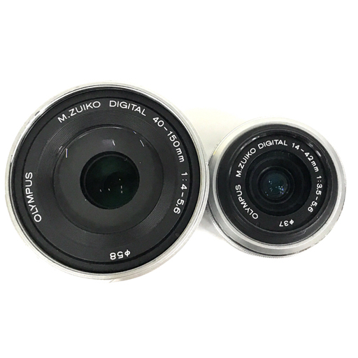 1円 OLYMPUS PEN Lite E-PL3 M.ZUIKO DIGITAL 14-42mm 1:3.5-5.6 40-150mm 1:4-5.6 ミラーレス カメラ C140013の画像7