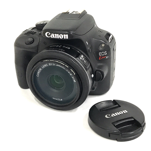 1円 CANON EOS Kiss X7 EF-S 24mm 1:2.8 STM デジタル一眼レフ デジタルカメラ レンズ L171756の画像1
