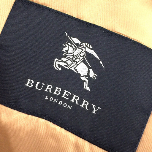 バーバリー サイズ9 長袖 ステンカラーコート ノバチェック ライナー付属 レディース ベージュ アウター BURBERRYの画像7