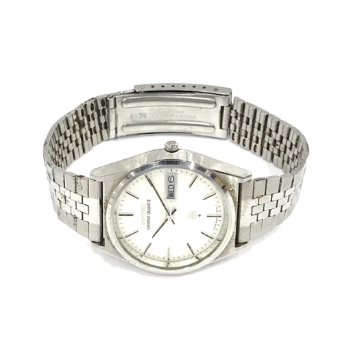 セイコー グランドクォーツ 腕時計 デイデイト 9943-8030 ホワイト文字盤 純正ブレス ファッション小物 SEIKOの画像5