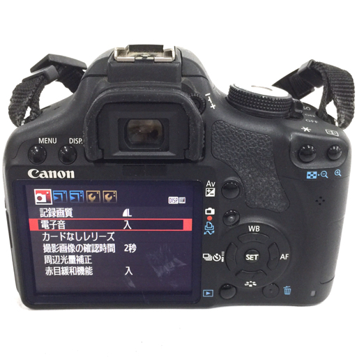 1円 CANON EOS Kiss X3 EF-S 18-55mm 1:3.5-5.6 IS 55-250mm 1:4-5.6 IS 等 デジタル一眼レフ カメラ セット C081253の画像3