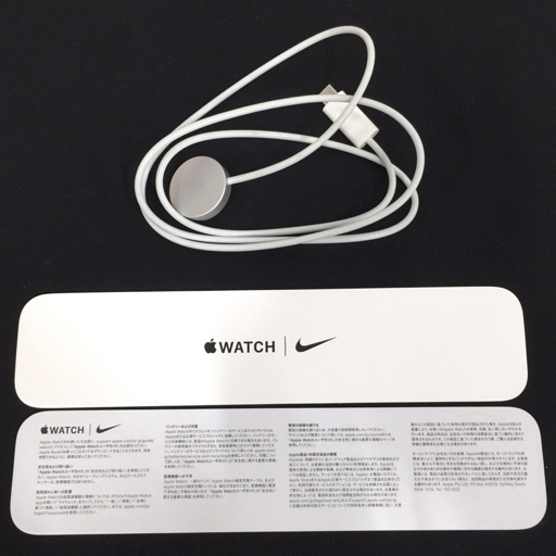 1円 Apple Watch Nike Series7 45mm GPS+Cellularモデル MKL53J/A A2478 ミッドナイト スマートウォッチの画像7