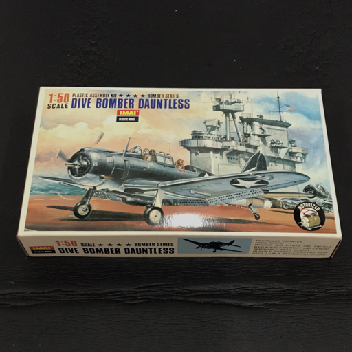 イマイ 1/50 DIVE BOMBER DAUNTLESS ドーントレス プラモデル 未組立品 保存箱 説明書付き IMAI_画像1