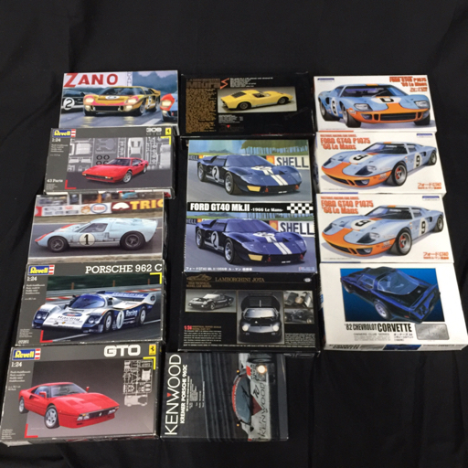 1円 フジミ 1/24 フォードGT40 1969年ル・マン優勝車 他 ランボルギーニ イオタ 等 未組立 まとめセットの画像1