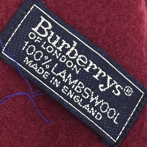 バーバリーズ ウール マフラー ブルー レッド 2点 セット レディース BURBERRY’S 服飾小物の画像5