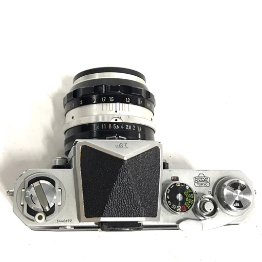Nikon F アイレベル 非Ai NIKKOR-S Auto 1:1.4 5.8cm 一眼レフフィルムカメラ レンズ マニュアルフォーカスの画像6