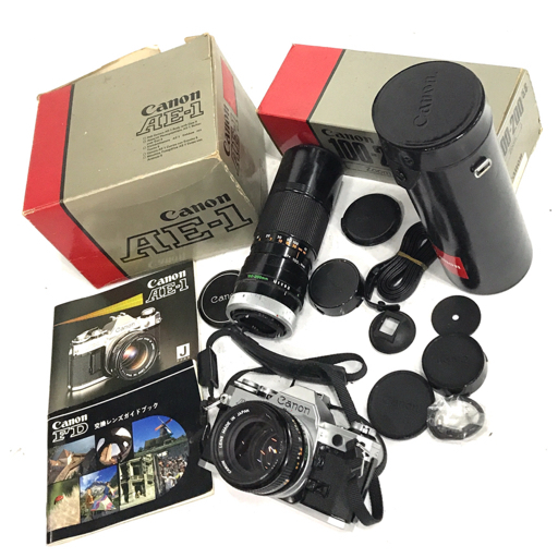 Canon AE-1 FD 50mm 1:1.4 S.S.C. 含む 一眼レフフィルムカメラ レンズ 通電確認済み マニュアルフォーカスの画像1