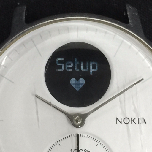 1円 NOKIA Steel HR Heart Rate＆Activity 心拍 活動量 スマートウォッチ 本体 通電確認済の画像7