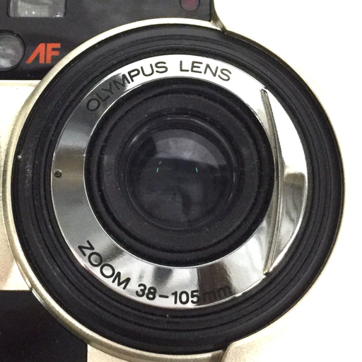 OLYMPUS μ PANORAMA μ ZOOM 105 コンパクトフィルムカメラ 2点セット 通電確認済み QR043-325の画像8