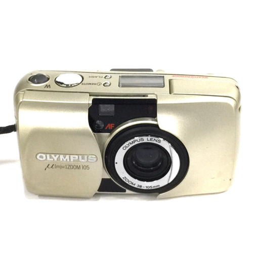 OLYMPUS μ PANORAMA μ ZOOM 105 コンパクトフィルムカメラ 2点セット 通電確認済み QR043-325の画像6