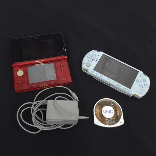 1円 Nintendo CTR-001 ニンテンドー3DS SONY PSP-2000 PSP 本体 ゲーム機 2点セット 通電確認済みの画像1
