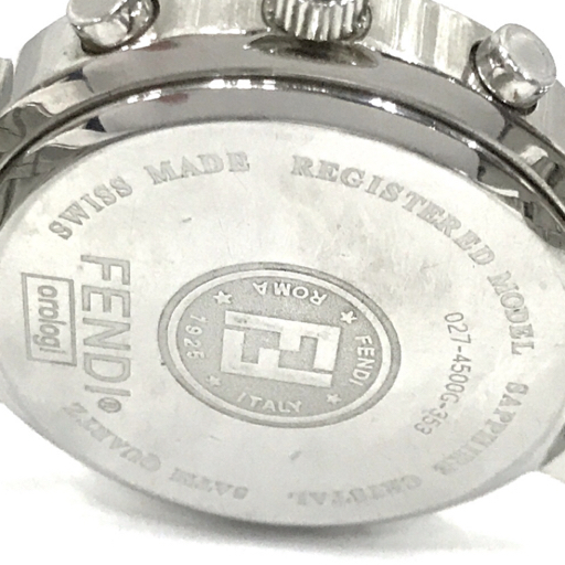 フェンディ クロノグラフ ラウンドデイト クォーツ メンズ腕時計 純正SSベルト FENDIの画像2
