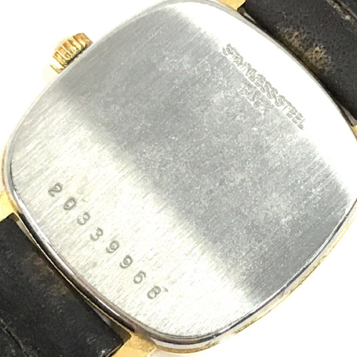 ロンジン クォーツ 腕時計 ゴールドカラー文字盤 レディース 純正ベルト 未稼働品 保存箱付き LONGINESの画像2