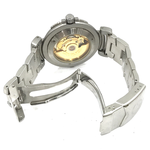 ハンティングワールド デイト 自動巻 オートマチック 腕時計 アニマル文字盤 メンズ 稼働品 純正ブレスの画像5