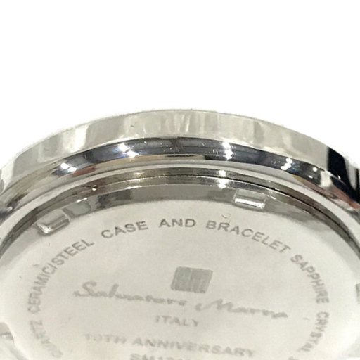 サルバトーレマーラ 10TH ANNIVERSARY デイト シェル文字盤 クォーツ 腕時計 メンズ 付属品あり Salvatore Marraの画像3
