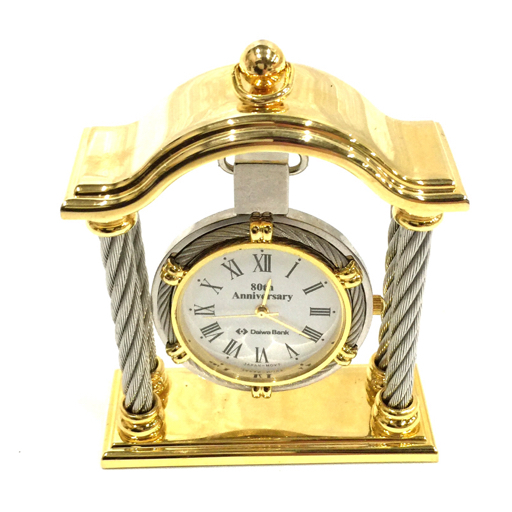 1円 セイコー EMBLEM 置き時計 クォーツ アナログ 時計 他 スタンドのみ 含む 計3点 セットの画像5