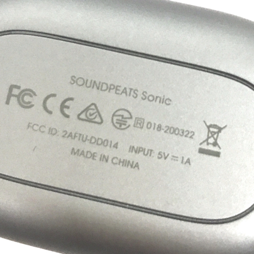 SOUNDPEATS Sonic ワイヤレスイヤホン Bluetooth オーディオ機器 通電動作確認済_画像4