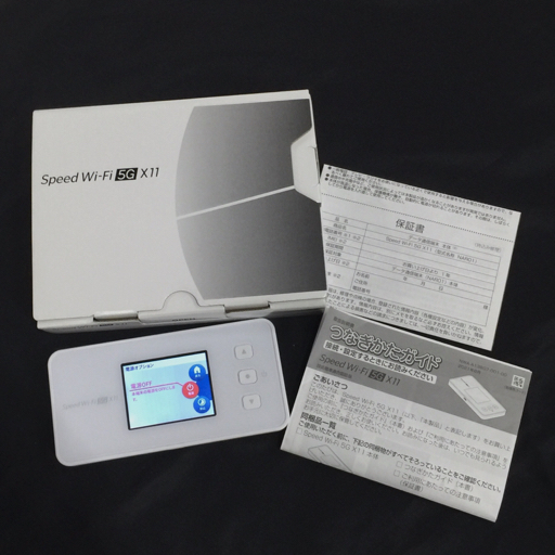 1 иен AU Speed Wi-Fi 5G X11 NARO1SWU snow белый Wi-Fi маршрутизатор ограничение использования 0 SIM разблокирован 