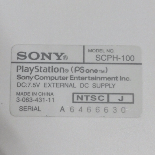 SONY ソニー SCPH-100 PlayStation PS ONE プレイステーション ゲーム機 通電確認済 QR044-332の画像6