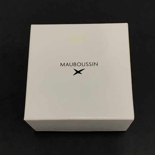 モーブッサン クォーツ 腕時計 メンズ シルバーカラー文字盤 未稼働品 付属品あり ファッション小物 MAUBOUSSINの画像9