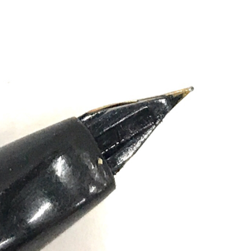 プラチナム PLATINUM 万年筆 ペン先 14K 18K カートリッジ式 筆記用具 筆記用具 ブラック 計2点 セット QR051-331の画像6