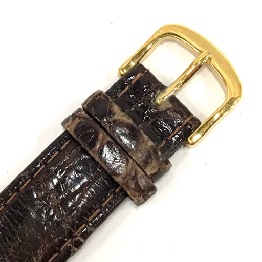 セイコー K14 BASE ST.STEEL クォーツ 腕時計 メンズ 6020-5500 未稼働品 ゴールドカラー文字盤 社外ベルトの画像6
