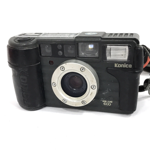 1 jpy Canon Autoboy D5 KONICA site direction 28 WB ECO compact film camera 2 point set L071108