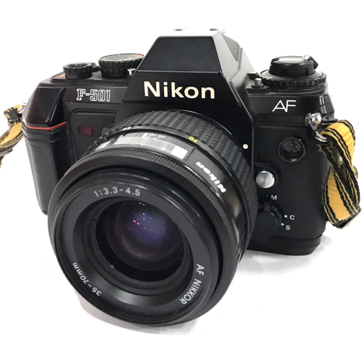 Nikon F-501 AF NIKKOR 35-70mm 1:3.3-4.5 70-210mm 1:4-5.6 一眼レフ フィルムカメラ オートフォーカスの画像2