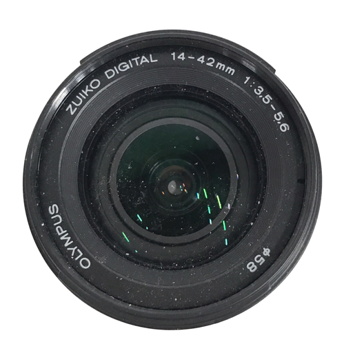 OLYMPUS E-420 ZUIKO DIGITAL 14-42mm 1:3.5-5.6 40-150mm 1:4-5.6 デジタル一眼レフカメラ QR043-16