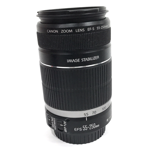 1円 Canon EOS Kiss F EF-S 18-55mm 1:3.5-5.6 IS 55-250mm 1:4-5.6 デジタル一眼レフカメラ レンズ L071938の画像9