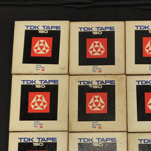 TDK 150 オープンリールテープ TYPE150-5 277mm 保存箱付 計16点 セット QR051-378の画像2