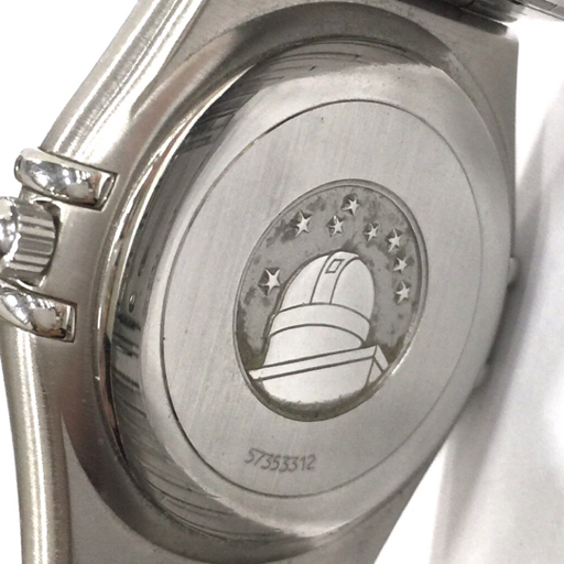 オメガ コンステレーション パーペチュアルカレンダー デイト クォーツ 腕時計 ホワイト文字盤 メンズ 純正ブレスの画像4