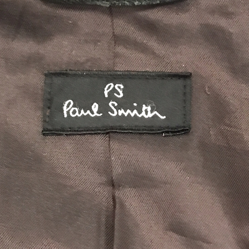 ポールスミス XLサイズ レザージャケット ライダース メンズ カーキ 牛革 アウター Paul Smithの画像5