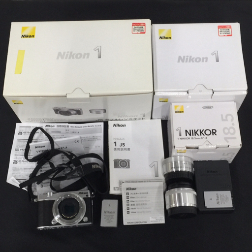 1円 Nikon 1 J5 1 NIKKOR 10-30mm 1:3.5-5.6 VR 18.5mm 1:1.8 ミラーレス一眼 デジタルカメラ_画像1