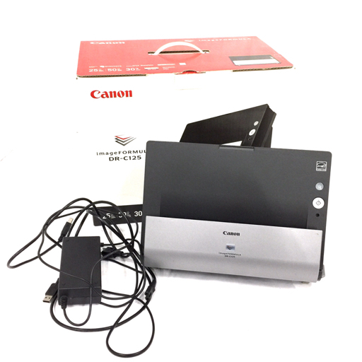 1円 CANON DR-C125 imageFORMULA ドキュメントスキャナー A4両面対応 通電確認済みの画像1