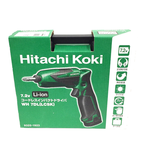  beautiful goods Hitachi Koki WH 7DL 7.2V cordless impact driver power tool accessory equipped 
