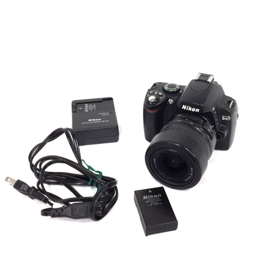Nikon D40 AF-S NIKKOR18-55mm 1:3.5-5.6 G II ED デジタル一眼レフカメラ 付属品あり 光学機器 QR043-345_画像1