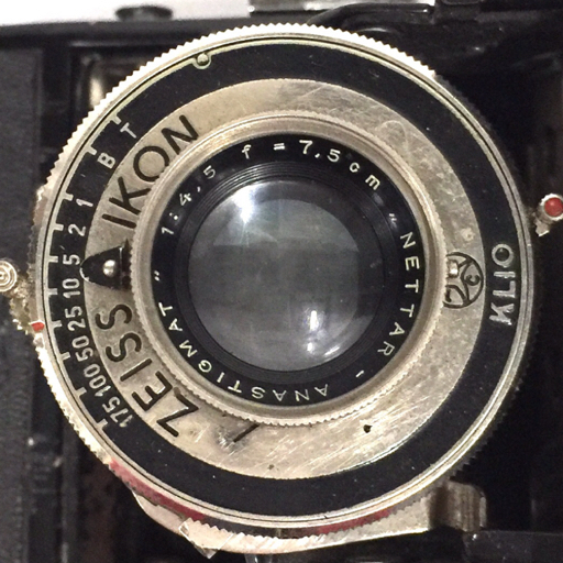 ZEISS IKON NETTAR ANASTIGMAT 1:4.5 7.5cm 中判カメラ 蛇腹カメラ フィルムカメラ 光学機器 QG043-7の画像6
