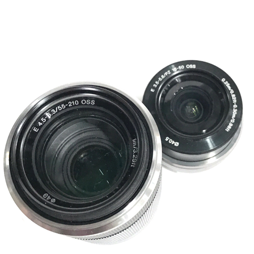 1 иен SONY NEX-5R E 3.5-5.6/PZ 16-50 OSS E 4.5-6.3/55-210 OSS беззеркальный однообъективный цифровая камера 