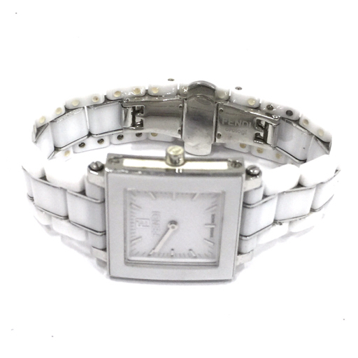 フェンディ クォーツ 腕時計 レディース ホワイト 未稼働品 純正ブレス ファッション小物 FENDI QR051-264の画像5