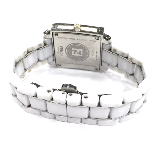 フェンディ クォーツ 腕時計 レディース ホワイト 未稼働品 純正ブレス ファッション小物 FENDI QR051-264の画像6
