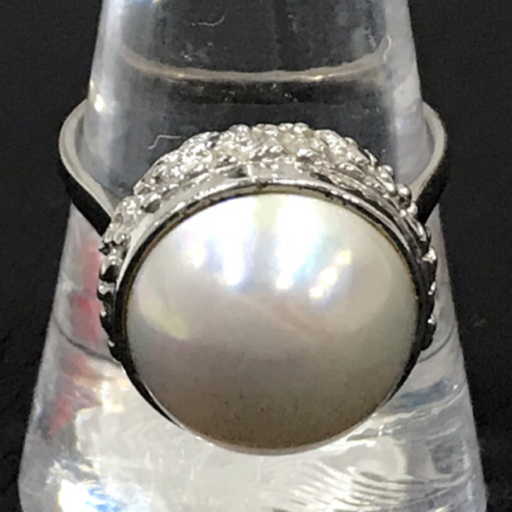 田崎真珠 タサキ パール リング 指輪 18.5号 S刻印 5.62g レディース アクセサリー ファッション小物の画像2